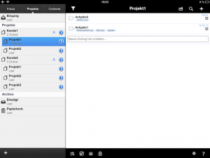 ipad organizepro aufgabenübersicht